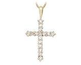 1.00CTW Large Simplicity Diamond Pendant 14K Yellow Gold