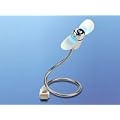 USB-Ventilator mit flexiblem Schwanenhals "Chrom Edition"