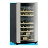 Haier HVZ040ABH5S - 40-Bottle Capacity Wine Cellar - Dual Storage Compartment with Glide Out Racks