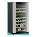 Kitchen & Housewares : Haier HVZ040ABH5S - 40-Bottle Capacity Wine Cellar - Dual Storage Compartment with Glide Out Racks