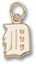 Detroit Tigers 14K Gold ''D'' 3/8'' Pendant