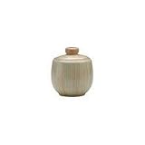Denby Caramel Stripes Covered Sugar