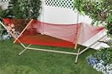 Classic Cotton Rope Hammock Red Classic Cotton Rope Hammock - Red