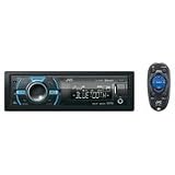 JVC KD-X50BT In-Dash Car Stereo Digital Media Receiver w/ Built-In Bluetooth, Front USB & Variable Color Control