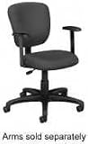 Basic Task Chair with Optional Arms, 26x27-3/4x39, Gray (BSXVL615VC12) Category: Fabric and Vinyl Task Chairs