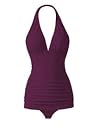 Spiegel Shirred Halter Swimdress