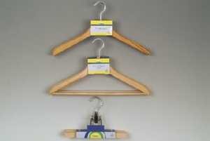 KESPER Formkleiderbügel<br> 3er Pack ohne Steg 45 cm