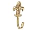 Tools & Hardware : Fleur-De-Lis Brass Hook
