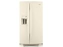 Whirlpool 25.6 Cubic Foot Side By Side Refrigerator - Biscuit Finish