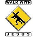 Walk With Jesus Womens Scoop Neck T-Shirt