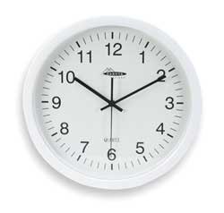 Dakota Designs 2CHZ3 Clock, Rnd, Anlg, 13 3/4 In, Walll, White