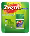 Zyrtec Allergy Relief (10 mg), 70 Tablets