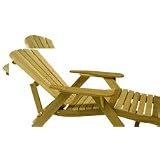 Outdoor Adjustable Adirondack Lounge - Cedar by The Bear Chair