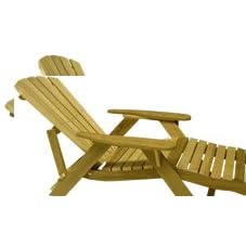 Outdoor Adjustable Adirondack Lounge - Cedar by The Bear Chair