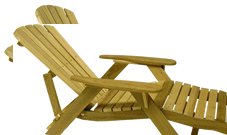 Outdoor Adjustable Adirondack Lounge - Pine