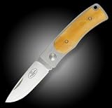 Fallkniven-U1 Folder w/ Yellow Bone Handles