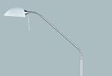 Reality Leuchten R4496-07 Halogen-Stehleuchte, inkl. 1x G9, 3-Stufen-Touchdimmer, 2 Flexgelenke, in nickel matt