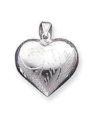 Sterling Silver Puffed Heart Charm QC618"