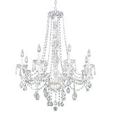 Eight-Light Crystal Chandelier