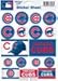 Wincraft MLB Chicago Cubs Vinyl Sticker Sheet, 5
