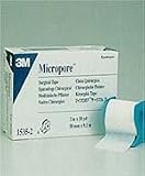 3M Micropore Paper Surgical Tape Standard Roll .5" X 10Yards Hypoallergenic - Box of 24