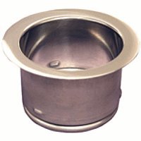 Waste King 3140 3-Bolt Extended 3-Bolt Mount Sink Flange, Stainless Steel