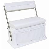 50 Quart Center Console Swingback Boat Seat /Cooler with Pocket