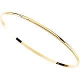 14K Yellow Gold Half Round Bangle Bracelet