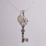 Engraved Journey to Success Key Necklace