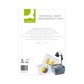 50 x A4 INKJET CLEAR PRINTER ACETATE FILM OHP SHEETS