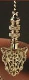 Finial Showcase Brass Lace Series Polished Brass Cipher Fan Pull- FP182/FP182