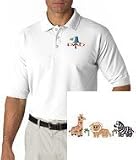 Embroidered Shirt - Men's Polo Shirt with jungle animals