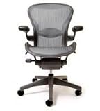 Aeron Nickel Fully Loaded Chair By Herman Miller