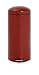 Brabantia Retro Bin 30-Litre with Plastic Inner Bucket, Deep Red