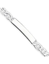Sterling Silver ID Bracelet w/Anchor Link