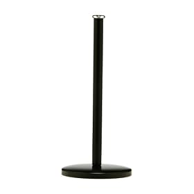 Premier Housewares Kitchen Roll Holder, 14 cm Diameter x 31 cm Height, Matt Black/ Metal