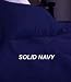 MARRIKAS 300TC Egyptian Cotton KING NAVY SOLID Duvet Cover Set