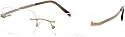Giorgio Armani GA 417 PNR Optics Prescription Eyewear Vision reading Eyeglasses Designer Fashion Titanium Mens Male Rectangular Fram