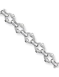 Sterling Silver Toggle Bracelet QG655-7"