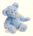 "Jesus Loves Me" Musical Faith Bear Plush Blue Teddy Bear with Embroidered Cross Baby Baptism Stuffed Animal First Communion Baby Christening Gift by Russ Berrie