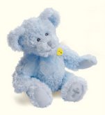 21oHPEjC9RL Jesus Loves Me Musical Faith Bear Plush Blue Teddy Bear with Embroidered Cross Baby Baptism Stuffed Animal First Communion Baby Christening Gift by Russ Berrie