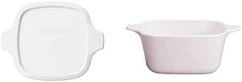 Corningware Stovetop Pyroceram Bundle: White Petite Casserole with Plastic Lid