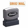 Xstamper One-Color Title Message Stamp, Original, Pre-Inked/Re-Inkable, Orange (1824)
