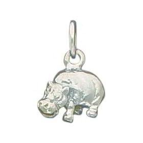 Sterling Silver Hippo Charm