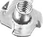 CRL 3/8"-16 Zinc Tee Nut for 1-1/2 and 2" Standoffs