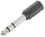 Adaptor 6.3mm stereo plug to 3.5mm stereo jack socket