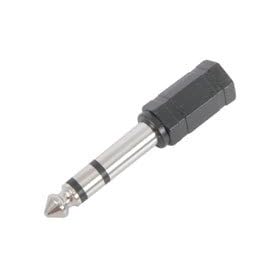 Adaptor 6.3mm stereo plug to 3.5mm stereo jack socket