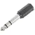WE1190A Adaptor 6.3mm stereo plug to 3.5mm stereo jack socket