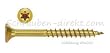 Spanplattenschrauben 5,0 x 35 mm Torx gelb vz. (VE 500)