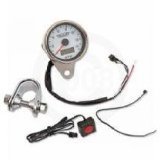 DRAG SPECIALTIES SPEEDOMETER W/TRP WHT 1:1 21-6890DSW
